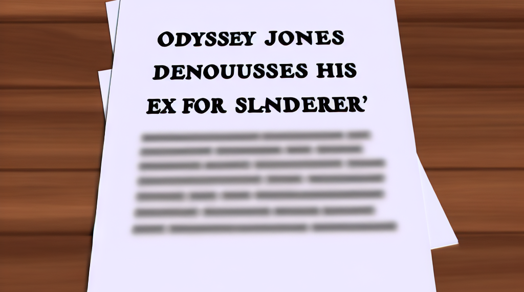 Odyssey Jones demanda a su exnovia por difamación tras acusaciones de abuso