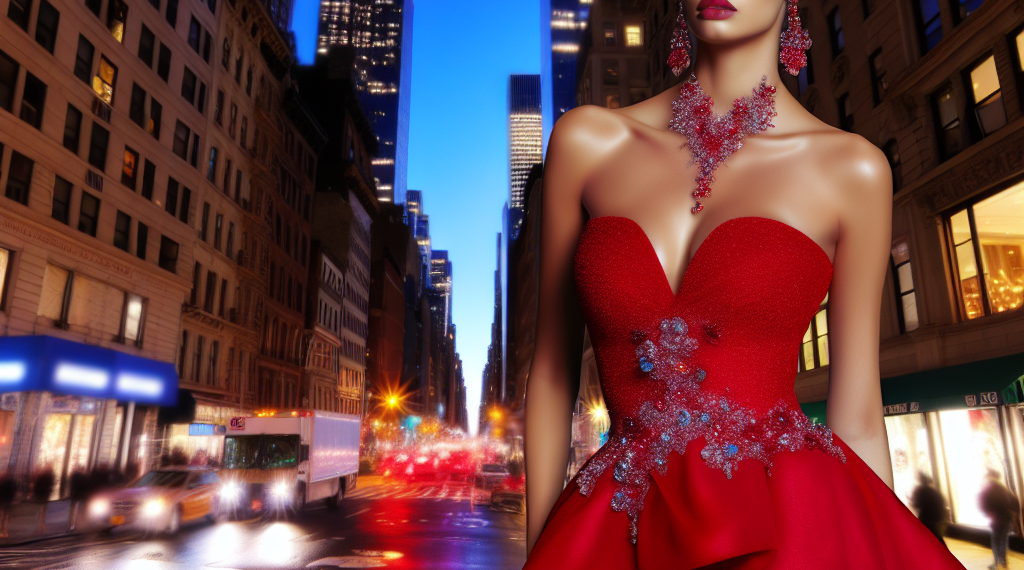 Olympia Báez, hija de Carolina Herrera, arrasa en Nueva York con un llamativo vestido rojo y botas de ante