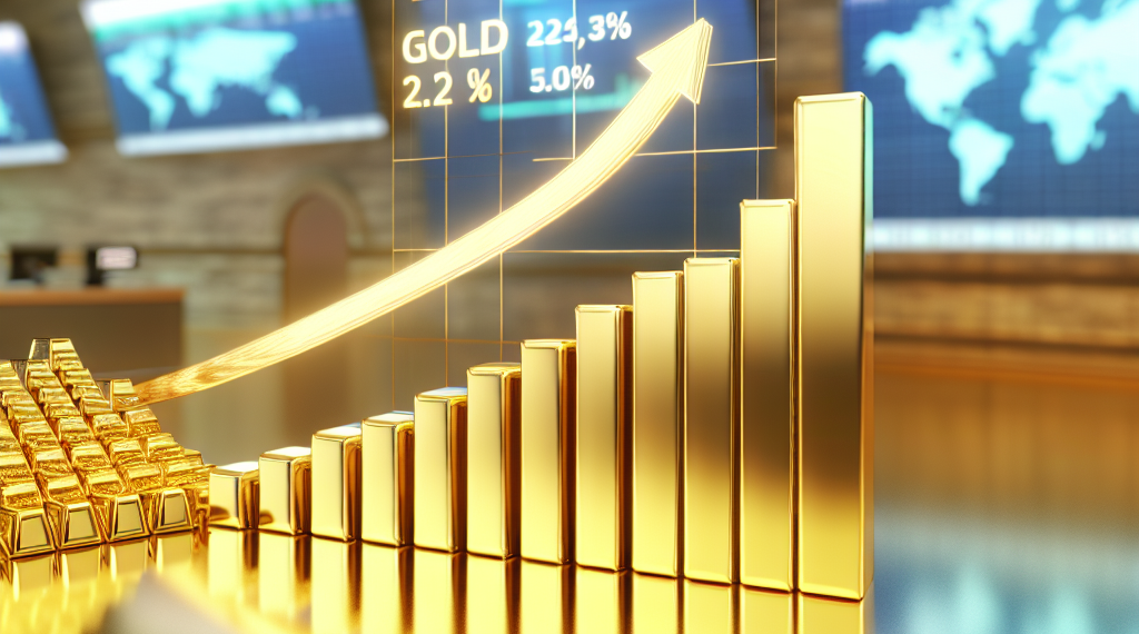 Oro registra tres días consecutivos en máximos