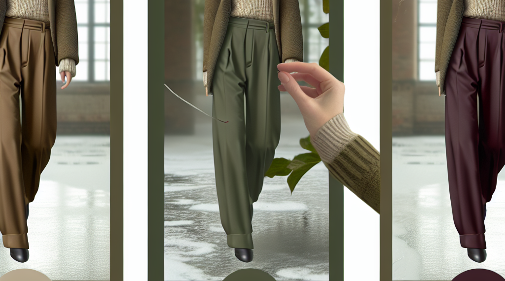 Pantalones flare para usar en invierno ponibles y elegantes