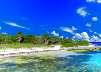 La playa virgen y de agua cristalina cerca de Tulum que es un paraíso escondido