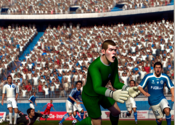 Portero del Puebla es reventado por tremendo oso - Foto: Captura de pantalla