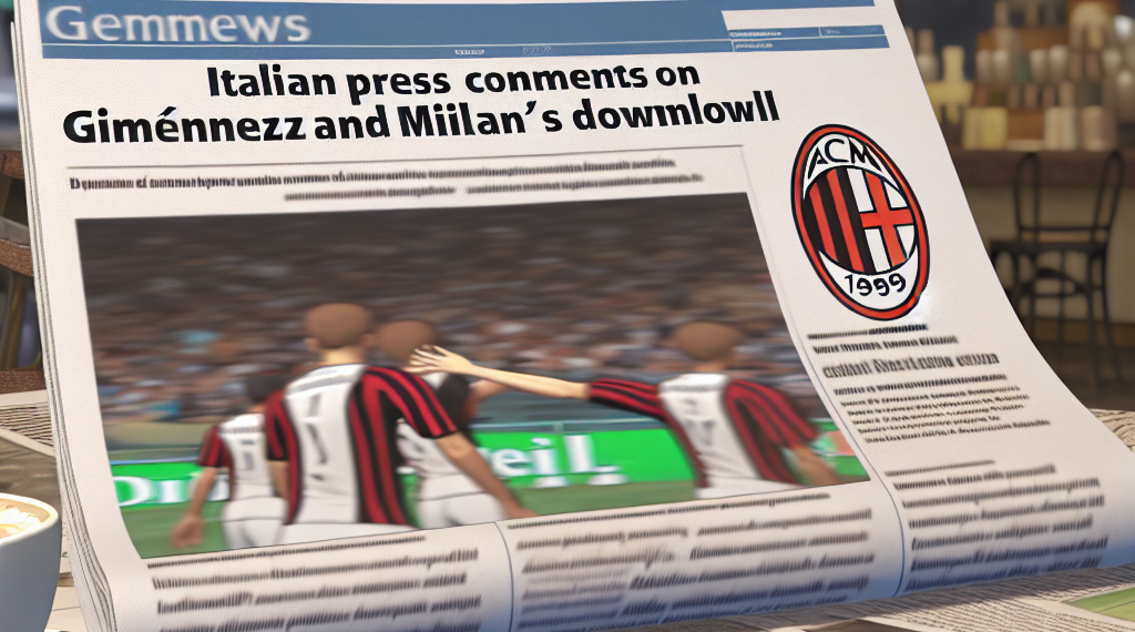 Prensa italiana REACCIONA sobre Santiago Gimenez y nueva derrota del Milan: ‘Equipo en caída libre’ - FoxSports