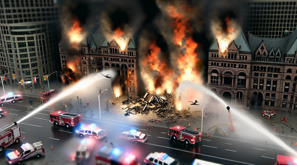 Equipos de emergencia responden al accidente de un avión de Delta en el Aeropuerto Pearson de Toronto