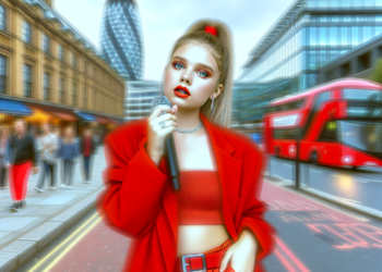 Selena Gomez derrocha elegancia con un vestido rojo fuego y zapatos pumps en Londres