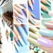 Uñas largas (muy largas) de colores pastel en tendencia de las pasarelas