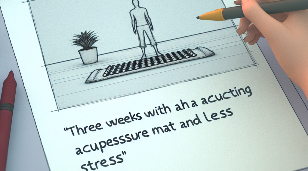 Llevo 3 semanas usando un mat de acupresión y mis niveles de estrés han disminuido