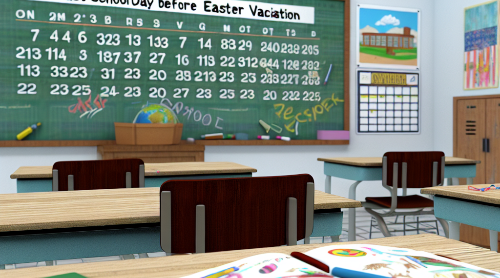Fecha exacta del último día de clases antes de las vacaciones de Semana Santa 2025