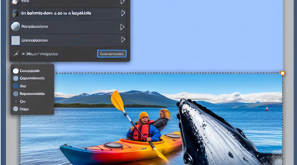Una ballena se traga a un kayakista