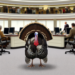 Un guajolote en Palacio Nacional
