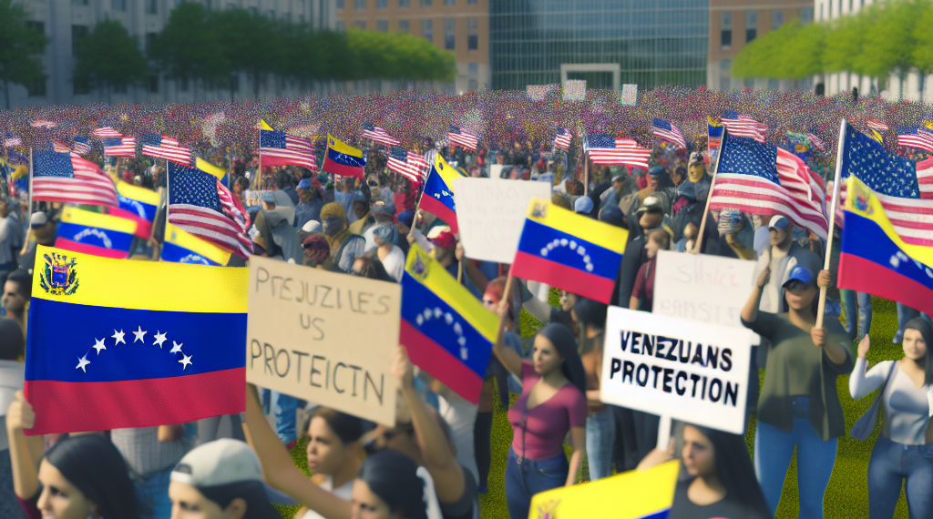 Venezolanos demandan en Estados Unidos por el fin de la protección contra deportaciones
