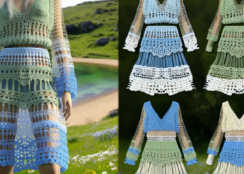 Cómo son los vestidos boho de crochet para llevar en Primavera-Verano 2025