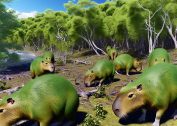 Captaron capibaras ¡verdes! en Argentina 🎦