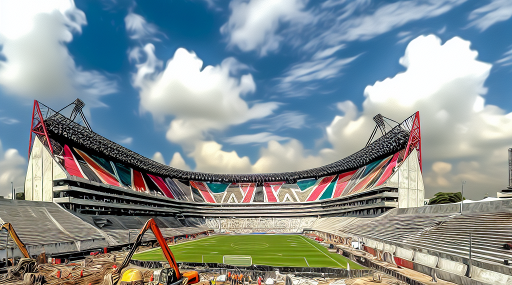 ¡Sin cambios significativos! Se 'filtran' nuevas imágenes de cómo va la remodelación del Estadio Azteca