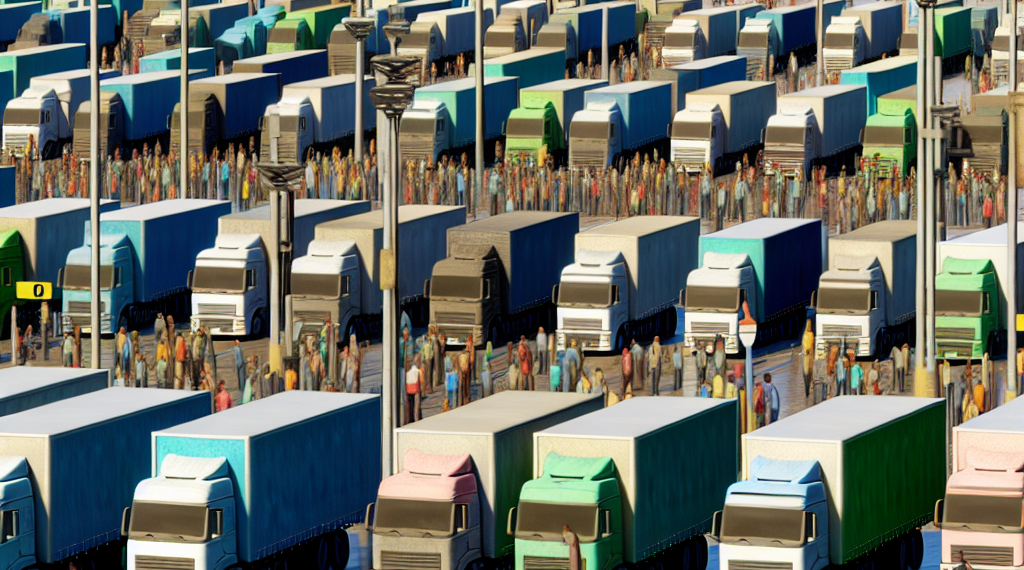 Se atoran 200,000 camiones en aduanas por pago de aranceles