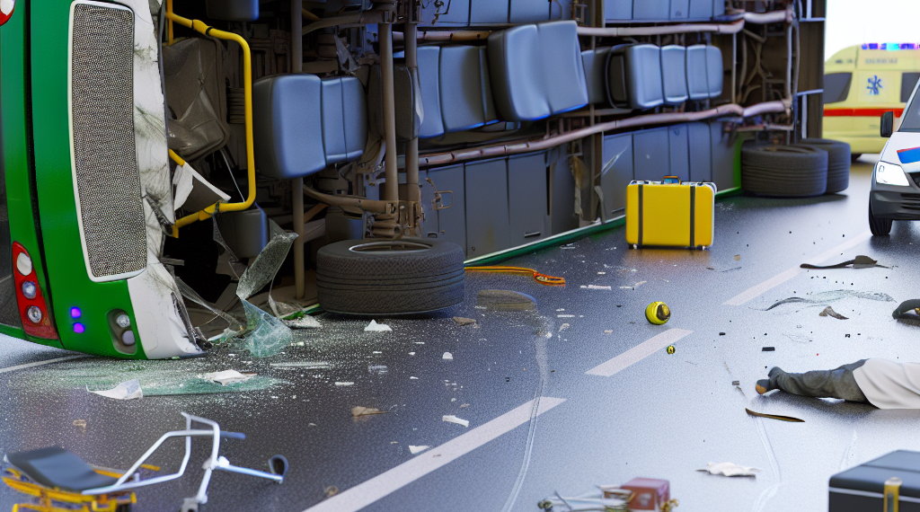 Volcadura de Qrobús deja una mujer muerta y 15 pasajeros heridos (Video)