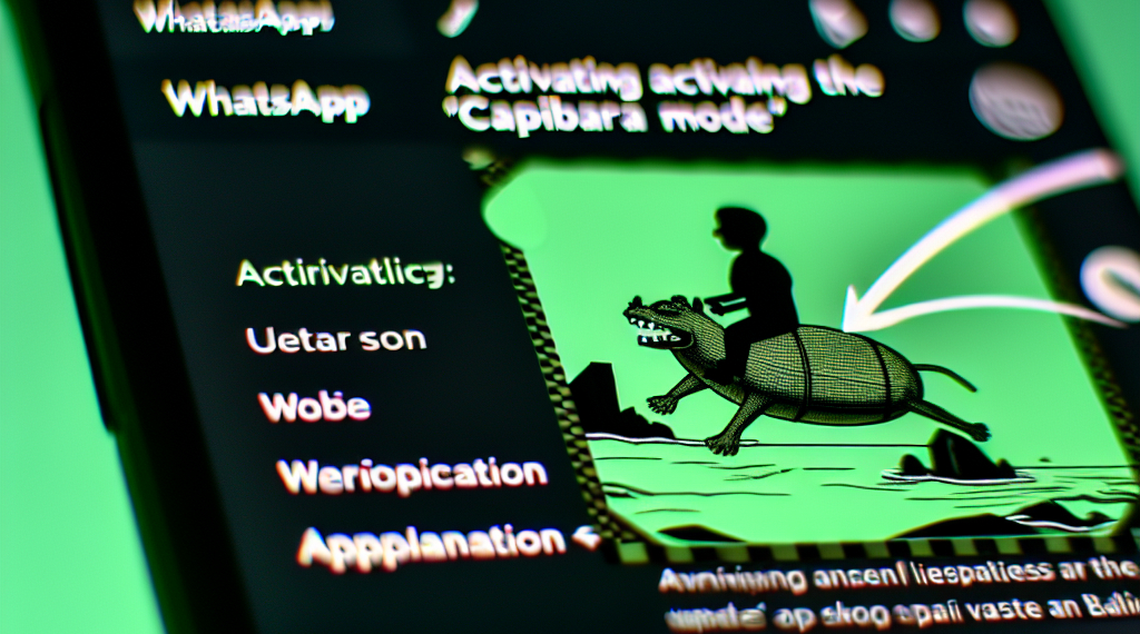 Cómo activar el “modo capibara” en WhatsApp