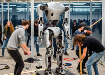 Activistas vandalizaron robot de Tesla 🎦