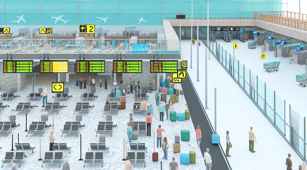 Impacta aeropuerto de Cancún con largas filas en pista para despegar