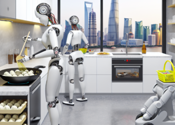 Robots humanoides que aprenden a limpiar y cocinar en Shanghái