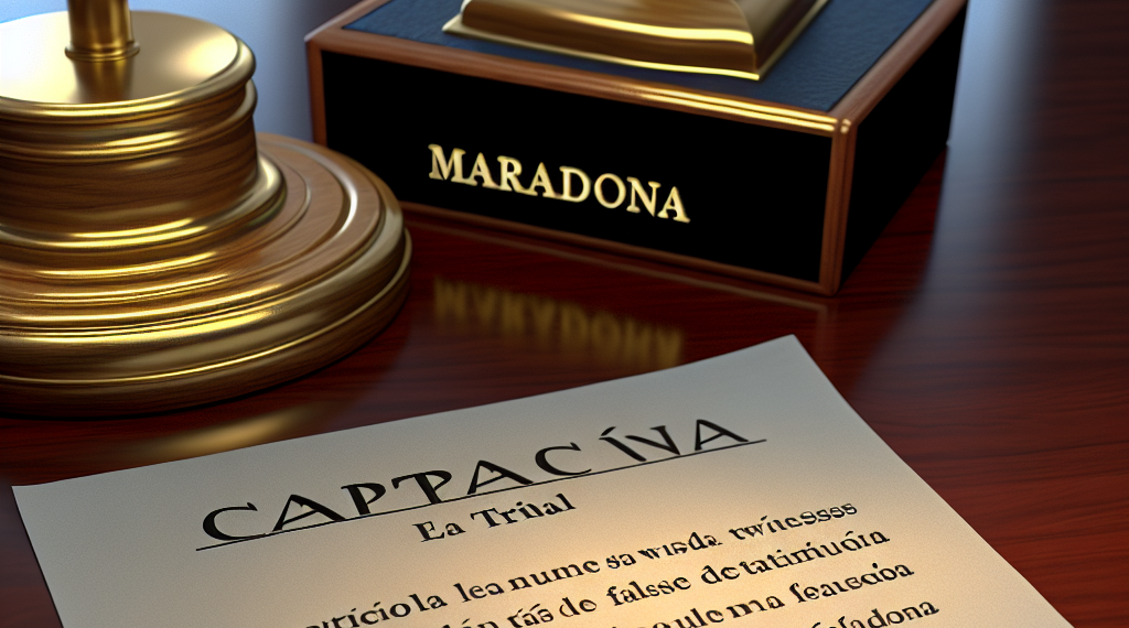 Detienen por falso testimonio a un testigo en el juicio por la muerte de Maradona