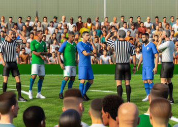 La pasa mal el árbitro