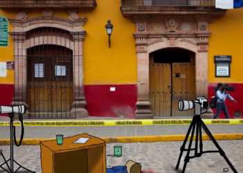 Detienen arbitrariamente a periodista en Oaxaca durante una transmisión en vivo