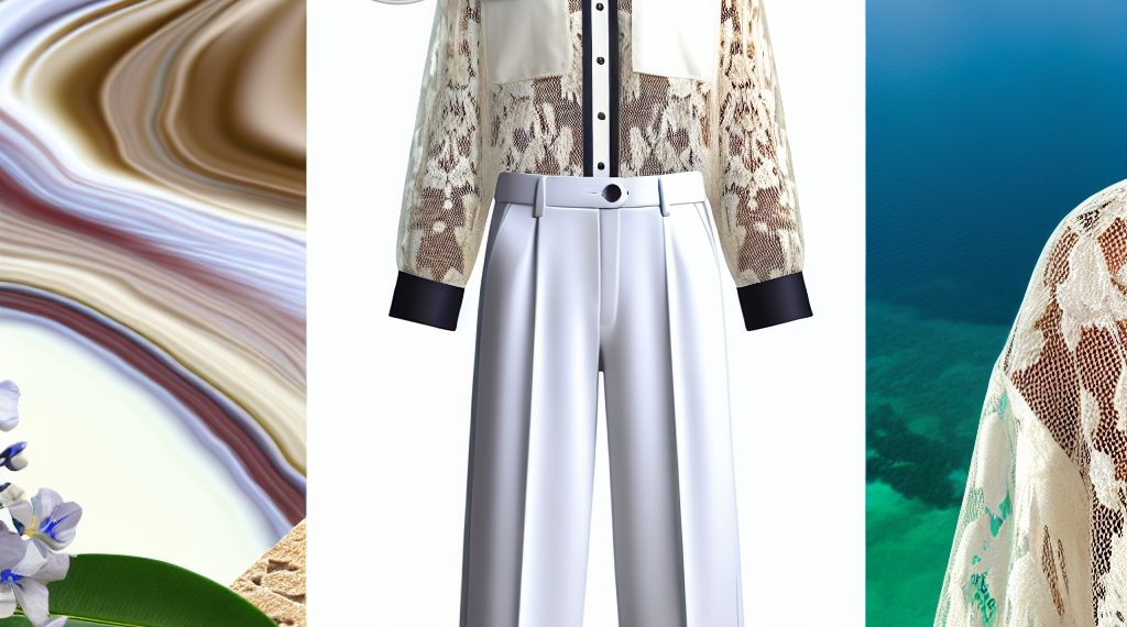 Las blusas de encaje dejaron de ser de nuestras abuelas y se llevan con pantalones blancos en marzo 2025