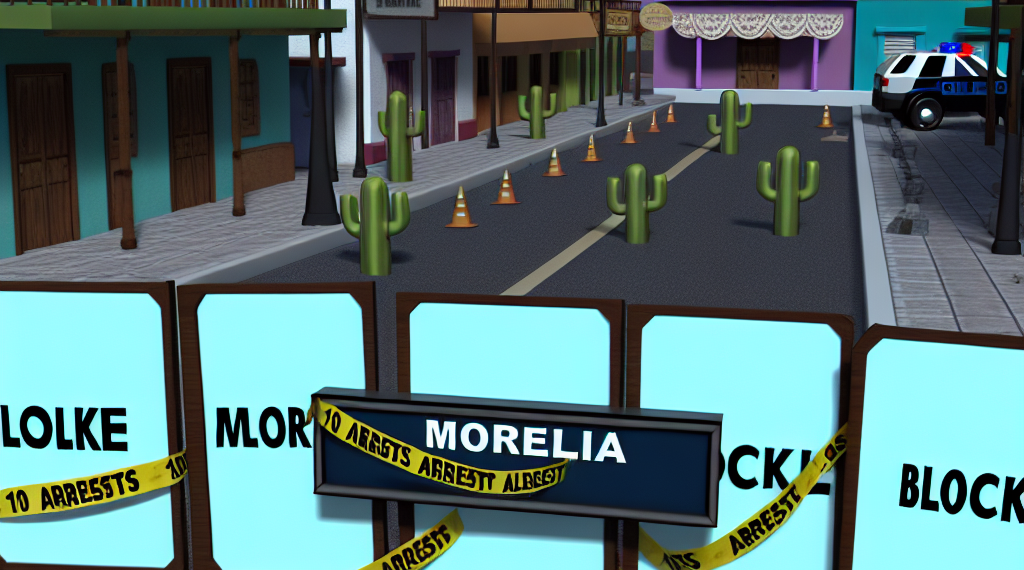 CNTE y STASPE realizan una veintena de bloqueos en Morelia; reportan 10 detenidos