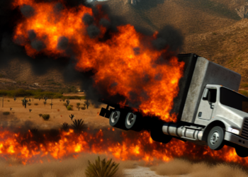 Camioneta cae en un barranco en Nuevo León y se incendia; mueren al menos 12 personas