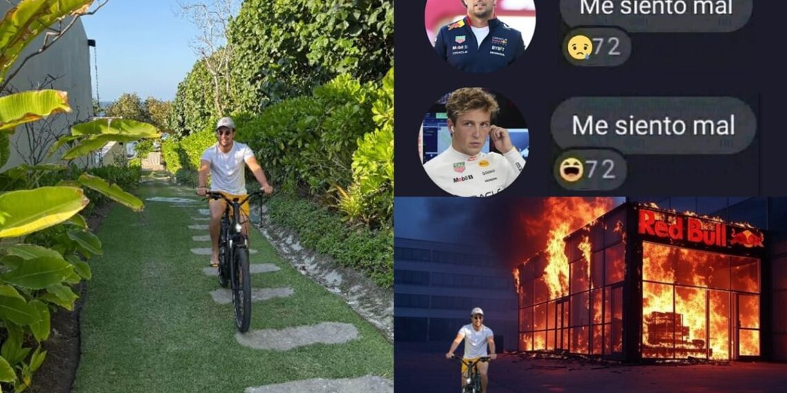 Así se dio la respuesta en redes sociales, mientras se desarrollan las actividades del Gran Premio de China - Fotos: @schecoperez en IG/Especial