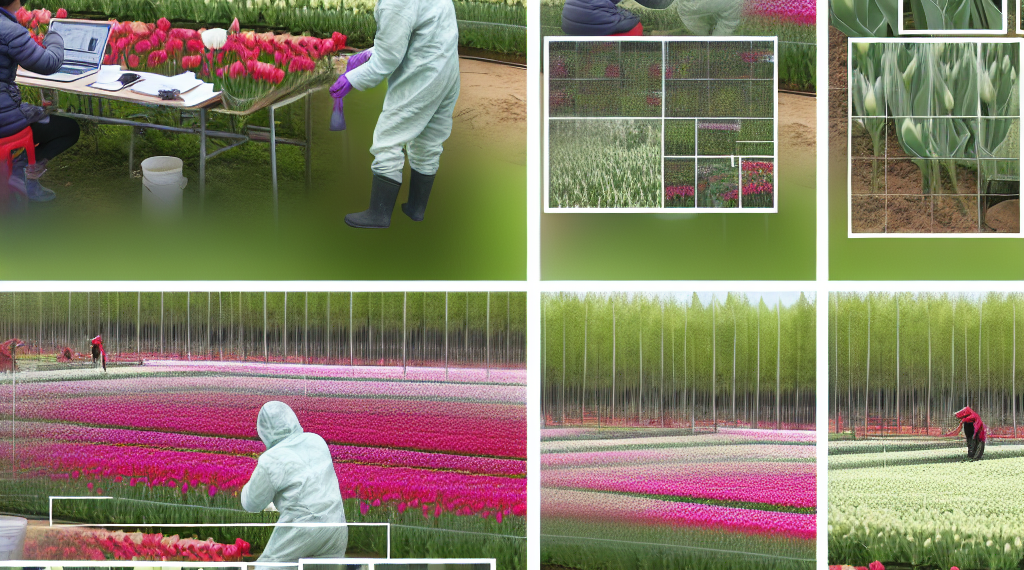 China, en la carrera de producción de bulbos e investigación de tulipanes