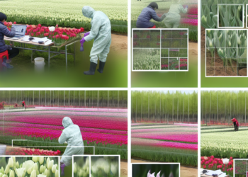 China, en la carrera de producción de bulbos e investigación de tulipanes