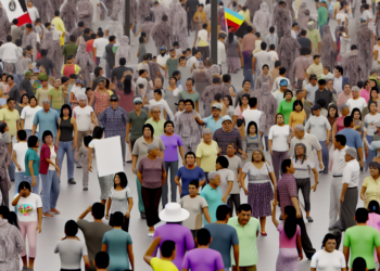 La población civil peruana se moviliza en Lima ante el auge de la delincuencia en el país