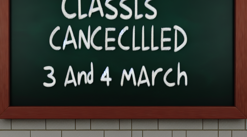 Suspenden clases lunes 3 y martes 4 de marzo por esta razón