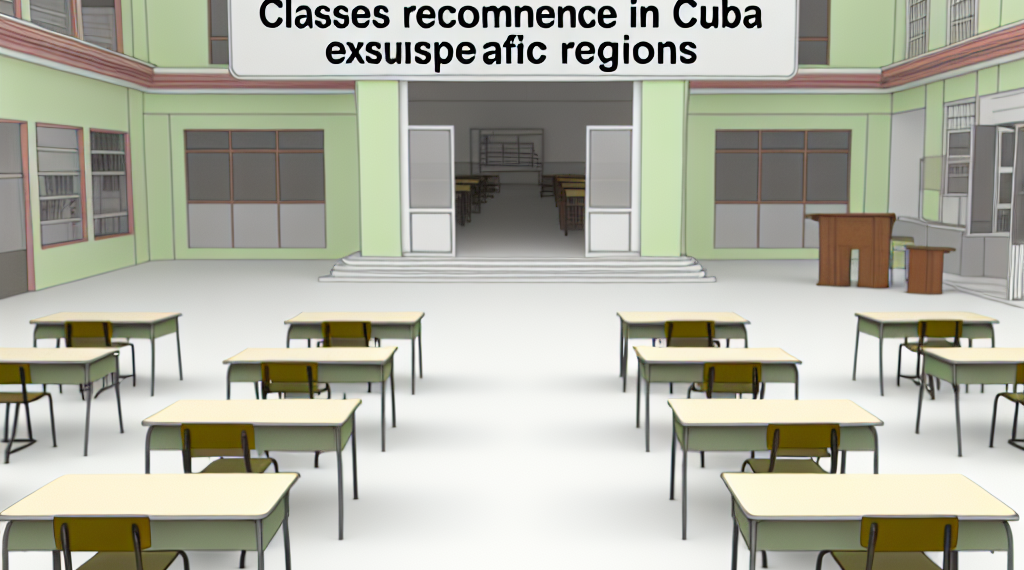 Se reanudan clases en Cuba, excepto en Pinar del Río, Artemisa y Mayabeque