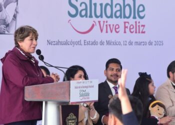 Claudia Sheinbaum y Delfina Gómez dan salida a las brigadas “Vive Saludable, Vive Feliz”