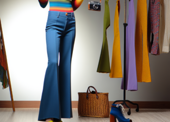 Cómo llevar pantalones acampanados de colores de los 70 que vuelven en Primavera-Verano 2025