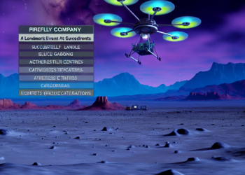 Compañía Firefly, de EU, logra suave alunizaje con la nave Blue Ghost