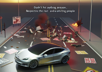 Un hombre embistió con su coche a manifestantes frente a un concesionario de Tesla