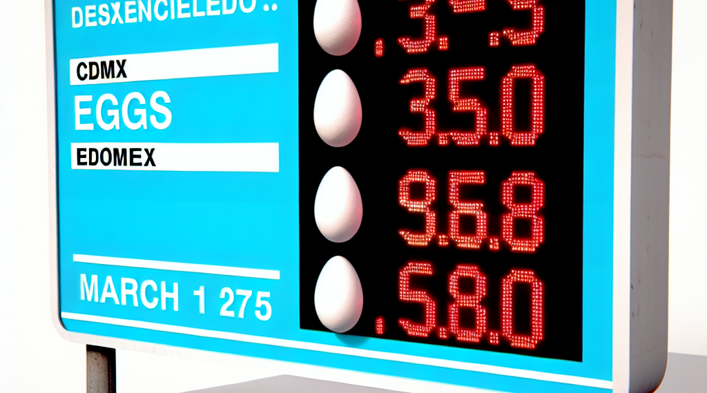 Precio del huevo en CDMX y Edomex del 1 al 7 de marzo de 2025