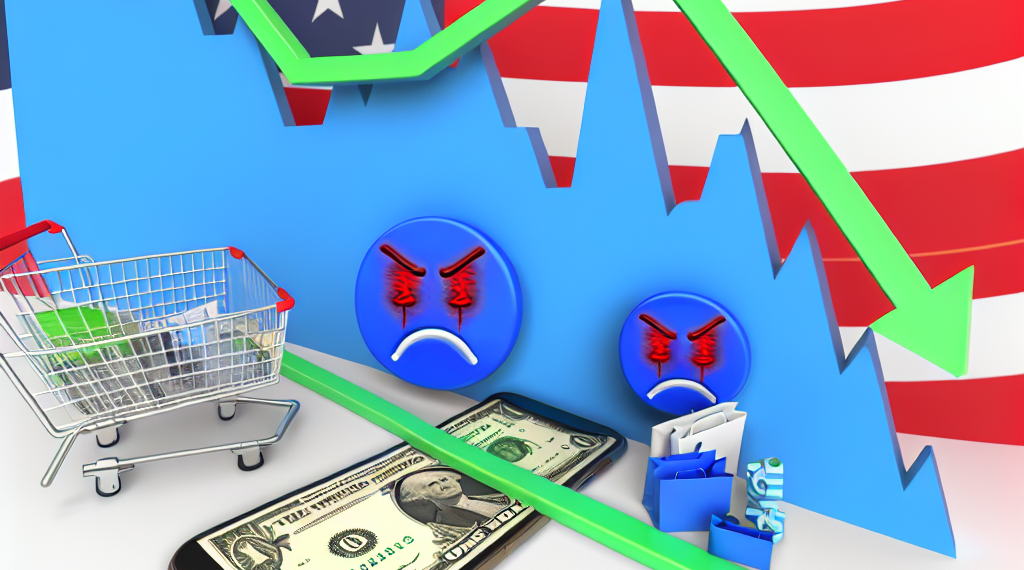 Confianza del consumidor en EU cae 7.2 puntos, su nivel más bajo en 4 años