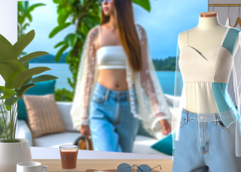 Cómo llevar blusas blancas transparentes en Primavera-Verano 2025, según las tendencias de las pasarelas