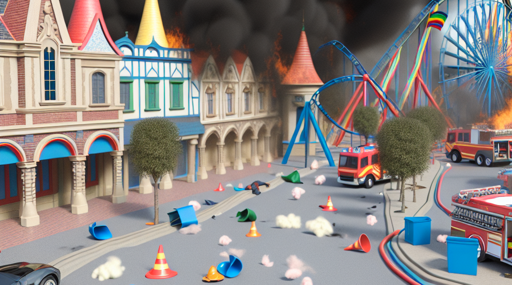 Evacuan a asistentes en parque de Disney por incendio