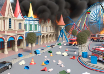 Evacuan a asistentes en parque de Disney por incendio