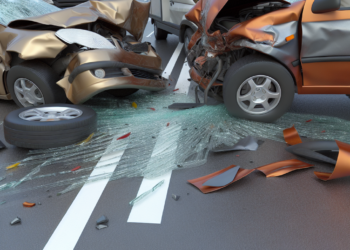 sufrió un fuerte accidente automovilístico