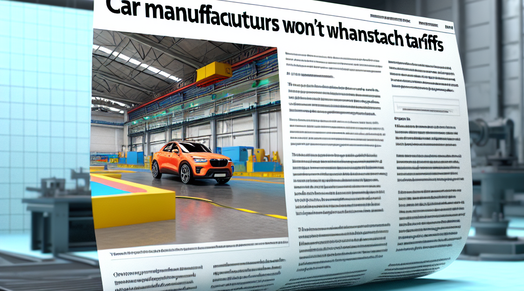 Armadoras de EU no podrán absorber costo de aranceles