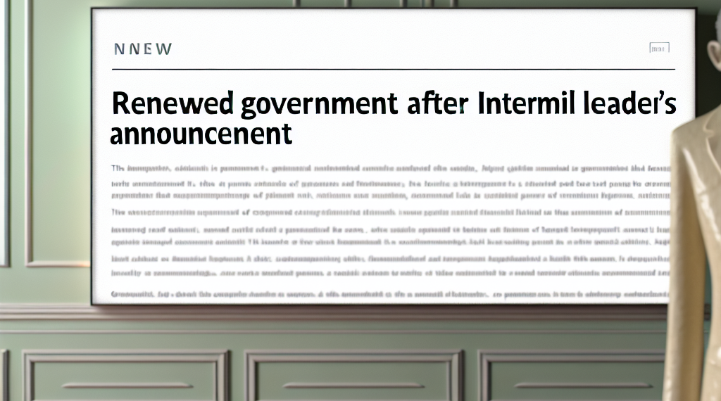Presidente interino de Siria anuncia la formación de un nuevo gobierno