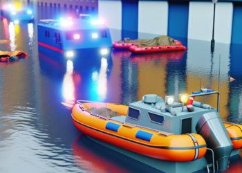 Recorre Guardia Estatal sectores afectados por inundaciones en Reynosa y realiza labores de rescate