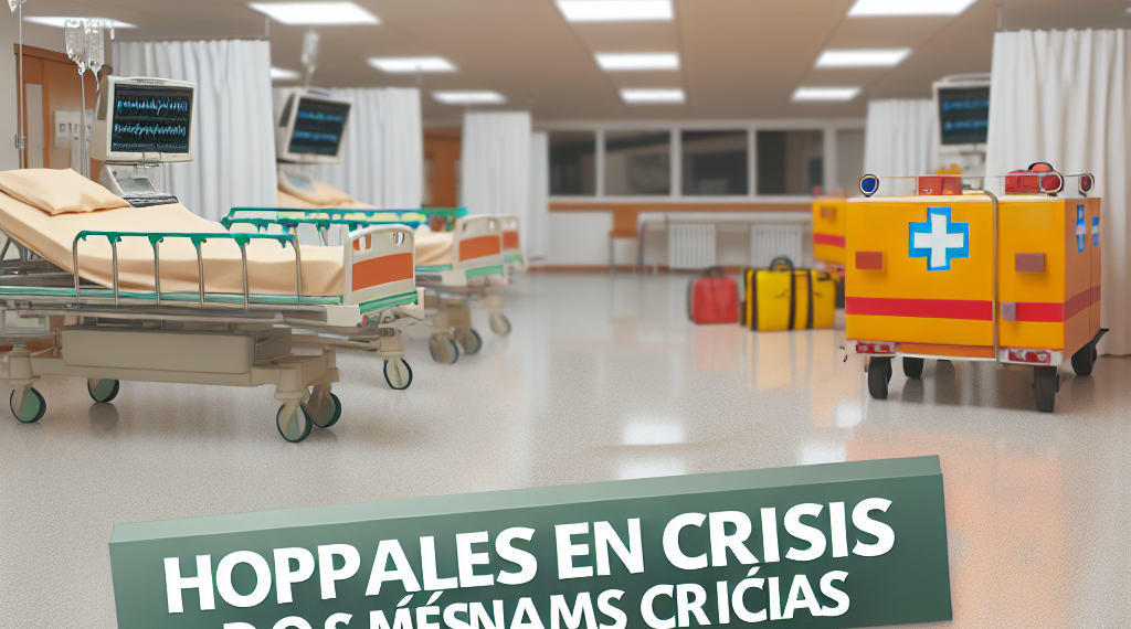 Carencia insostenible en hospitales; faltan 2 largas semanas